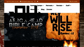 What Abcamp.org website looked like in 2018 (6 years ago)