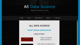 What Alldatascience.com website looked like in 2018 (6 years ago)
