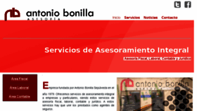 What Asesoriaantoniobonilla.com website looked like in 2018 (6 years ago)