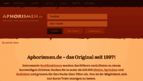 What Aphorismen.de website looked like in 2018 (6 years ago)