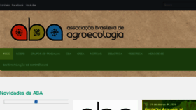 What Aba-agroecologia.org.br website looked like in 2018 (6 years ago)
