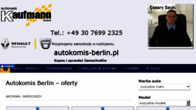 What Autokomis-berlin.pl website looked like in 2018 (6 years ago)
