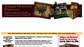 What Antiquehistoricalmaps.com website looked like in 2018 (6 years ago)