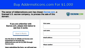 What Addemoticons.com website looked like in 2018 (6 years ago)