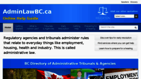 What Adminlawbc.ca website looked like in 2018 (6 years ago)