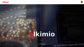 What Alkimio.com website looked like in 2018 (6 years ago)