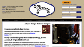 What Accentsonus.com website looked like in 2018 (6 years ago)