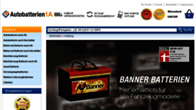 What Autobatterien1a.de website looked like in 2018 (6 years ago)