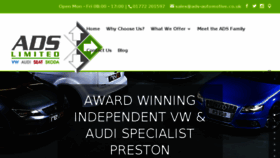 What Ads-automotive.co.uk website looked like in 2018 (6 years ago)