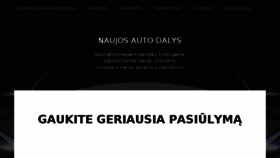 What Autodalystau.lt website looked like in 2018 (6 years ago)