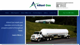 What Alliantgas.com website looked like in 2018 (6 years ago)