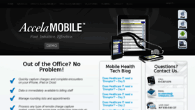 What Accelamobile.com website looked like in 2018 (7 years ago)