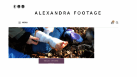 What Alexandrafootage.com website looked like in 2018 (6 years ago)