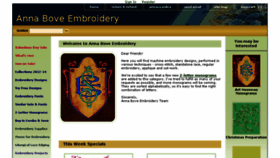 What Annaboveembroidery.com website looked like in 2018 (6 years ago)