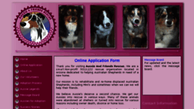 What Aussiefriendsrescue.com website looked like in 2018 (6 years ago)