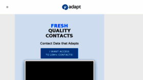 What Adapt.io website looked like in 2018 (6 years ago)