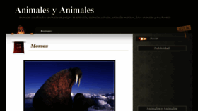 What Animalesyanimales.com website looked like in 2018 (6 years ago)