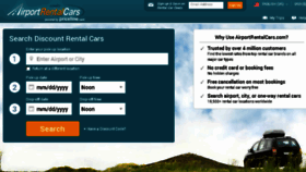 What Airportrentalcars.com website looked like in 2018 (6 years ago)