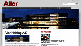 What Allerholding.dk website looked like in 2018 (6 years ago)