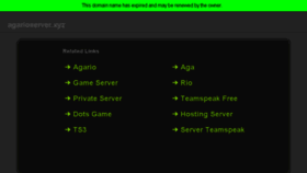 What Agarioserver.xyz website looked like in 2018 (6 years ago)