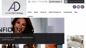 What Acclaimdermatology.com website looked like in 2018 (6 years ago)