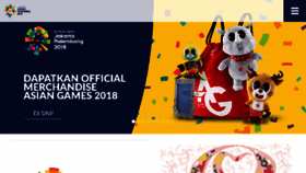 What Asiangames2018.id website looked like in 2018 (6 years ago)