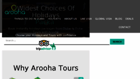 What Aroohatours.com website looked like in 2018 (6 years ago)