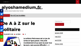 What Alyoshamedium.fr website looked like in 2018 (6 years ago)