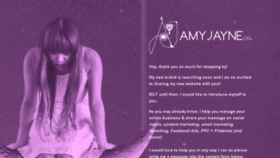 What Amyjayne.co website looked like in 2018 (6 years ago)