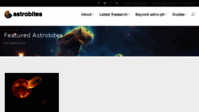 What Astrobites.org website looked like in 2018 (6 years ago)