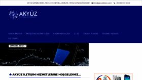 What Akyuziletisim.com.tr website looked like in 2018 (6 years ago)