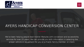What Ayershandicapvans.com website looked like in 2018 (6 years ago)