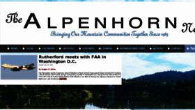 What Alpenhornnews.com website looked like in 2018 (6 years ago)