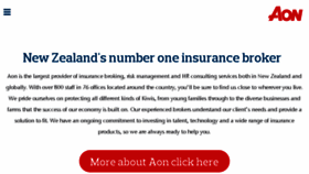 What Aon.co.nz website looked like in 2018 (6 years ago)