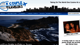 What Acoupletravelers.com website looked like in 2018 (6 years ago)
