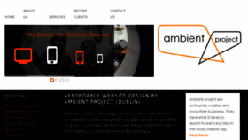 What Ambientproject.com website looked like in 2018 (6 years ago)