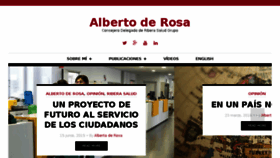 What Albertoderosa.es website looked like in 2018 (6 years ago)