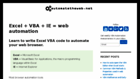 What Automatetheweb.net website looked like in 2018 (8 years ago)