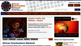 What Africangrantmakersnetwork.org website looked like in 2018 (6 years ago)
