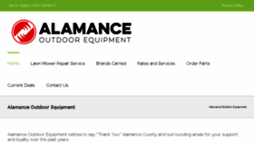 What Alamanceoutdoor.com website looked like in 2018 (6 years ago)