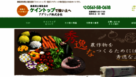 What Agric.jp website looked like in 2018 (6 years ago)