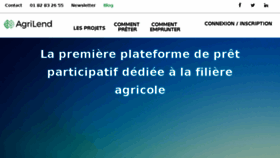 What Agrilend.fr website looked like in 2018 (6 years ago)