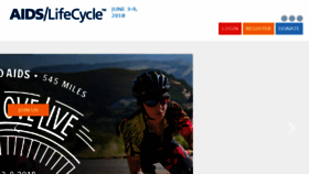 What Aidslifecycle.org website looked like in 2018 (6 years ago)