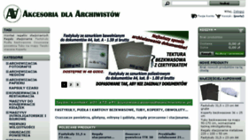 What Akcesoriadlaarchiwistow.pl website looked like in 2018 (6 years ago)
