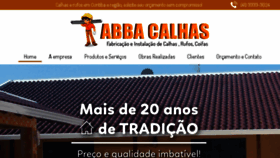 What Abbacalhas.com.br website looked like in 2018 (6 years ago)