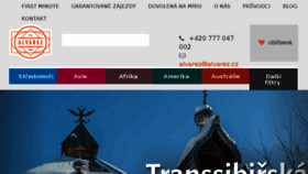 What Alvarez.cz website looked like in 2018 (6 years ago)
