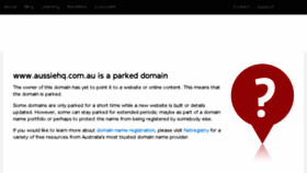 What Aussiehq.com.au website looked like in 2018 (7 years ago)