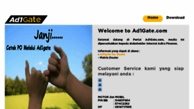 What Ad1gate.com website looked like in 2018 (6 years ago)