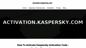 What Activationkaspersky.com website looked like in 2018 (6 years ago)
