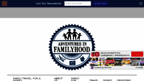What Adventuresinfamilyhood.com website looked like in 2018 (6 years ago)